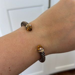 David yurman 7mm citrine and gold bracelet
